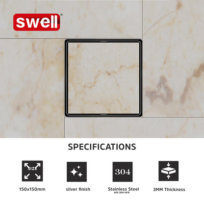 Swell Tile Insert Floor Drain,PM 1004