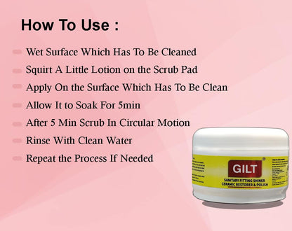 GILT Ceramic & Sanitary Cleaner | Hard Water Stain Remover 180g