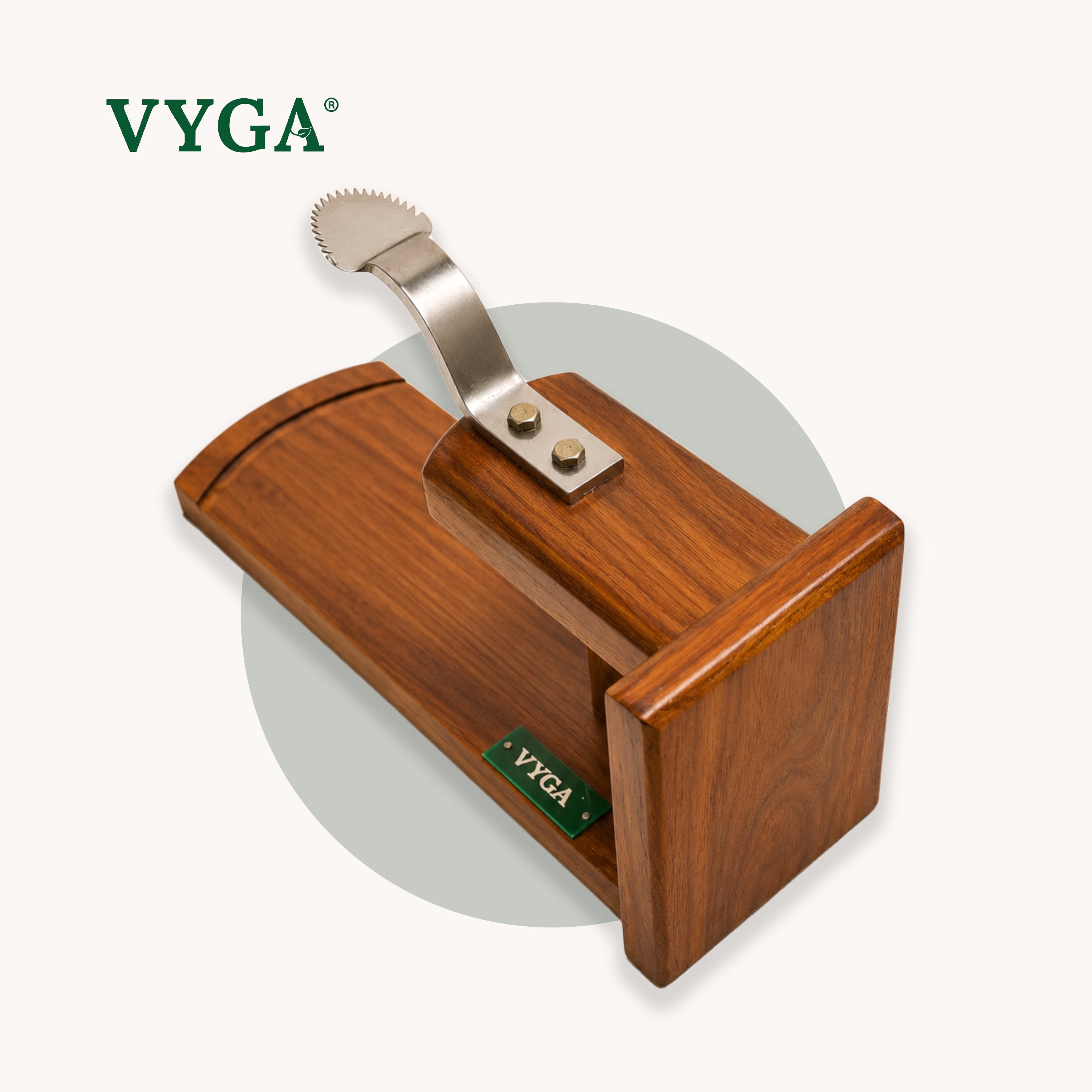 Vyga Bold Teak Wood Coconut Scraper