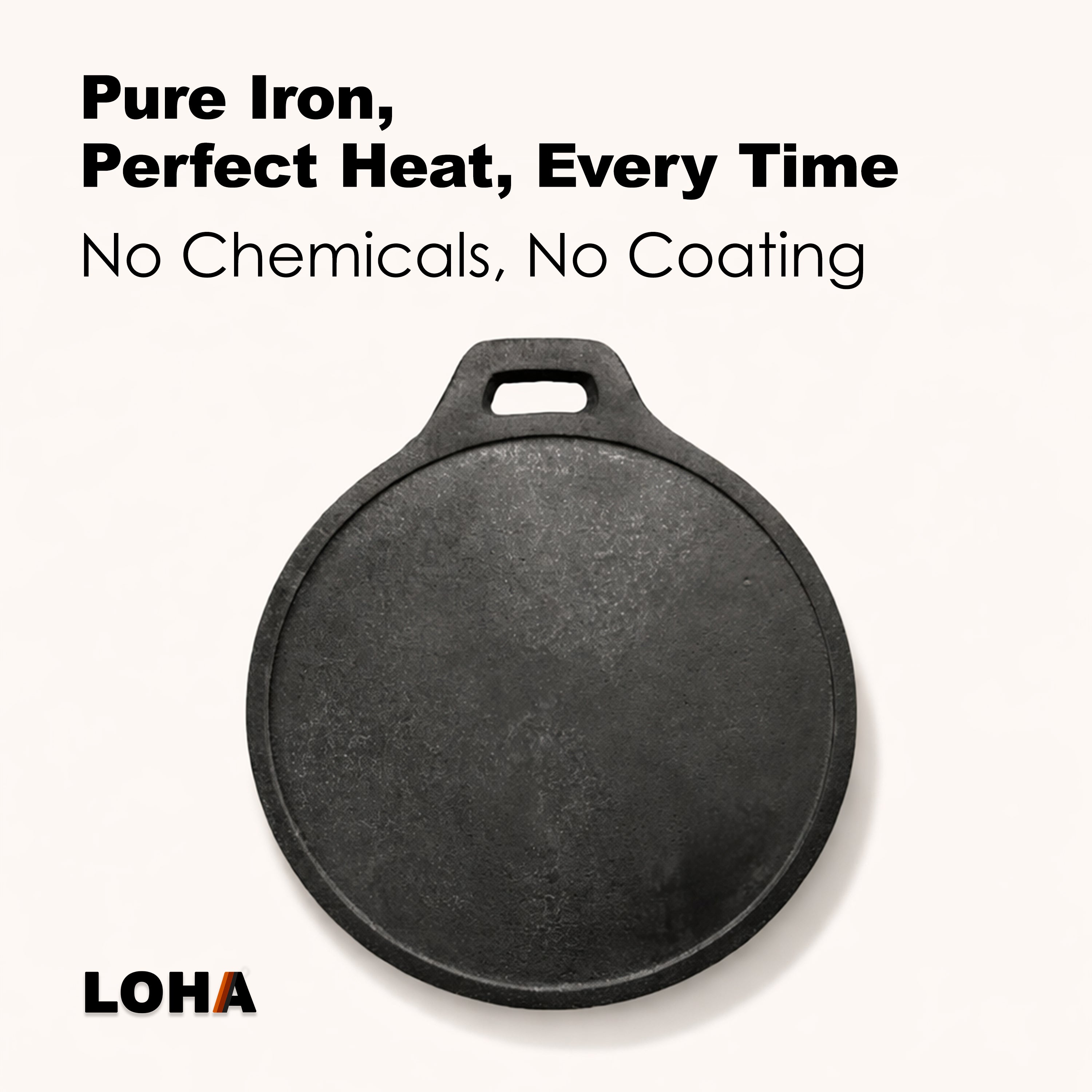 Loha Cast Iron Dosa Kallu | 10 Inch