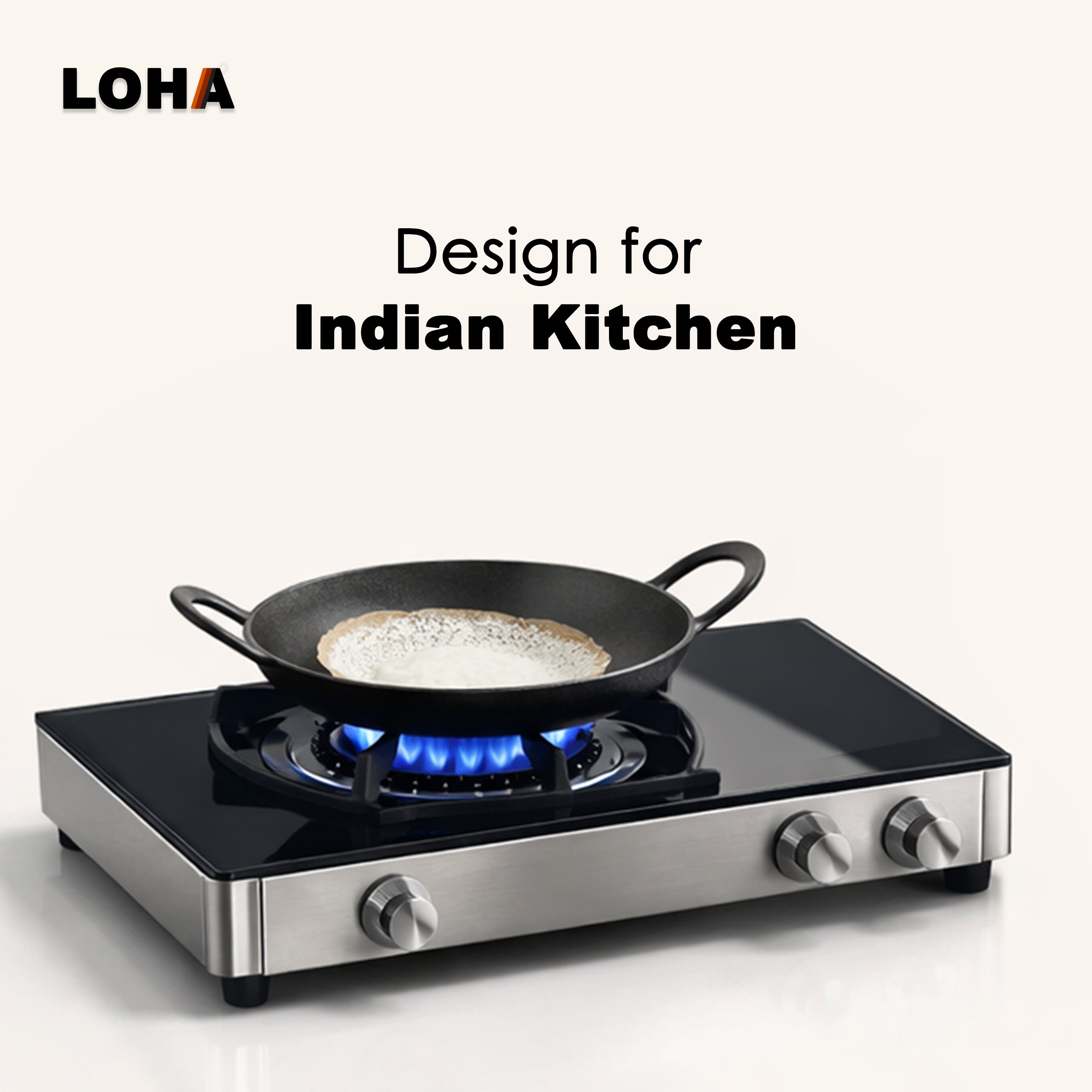 Loha Iron Kadai | 10 Inch