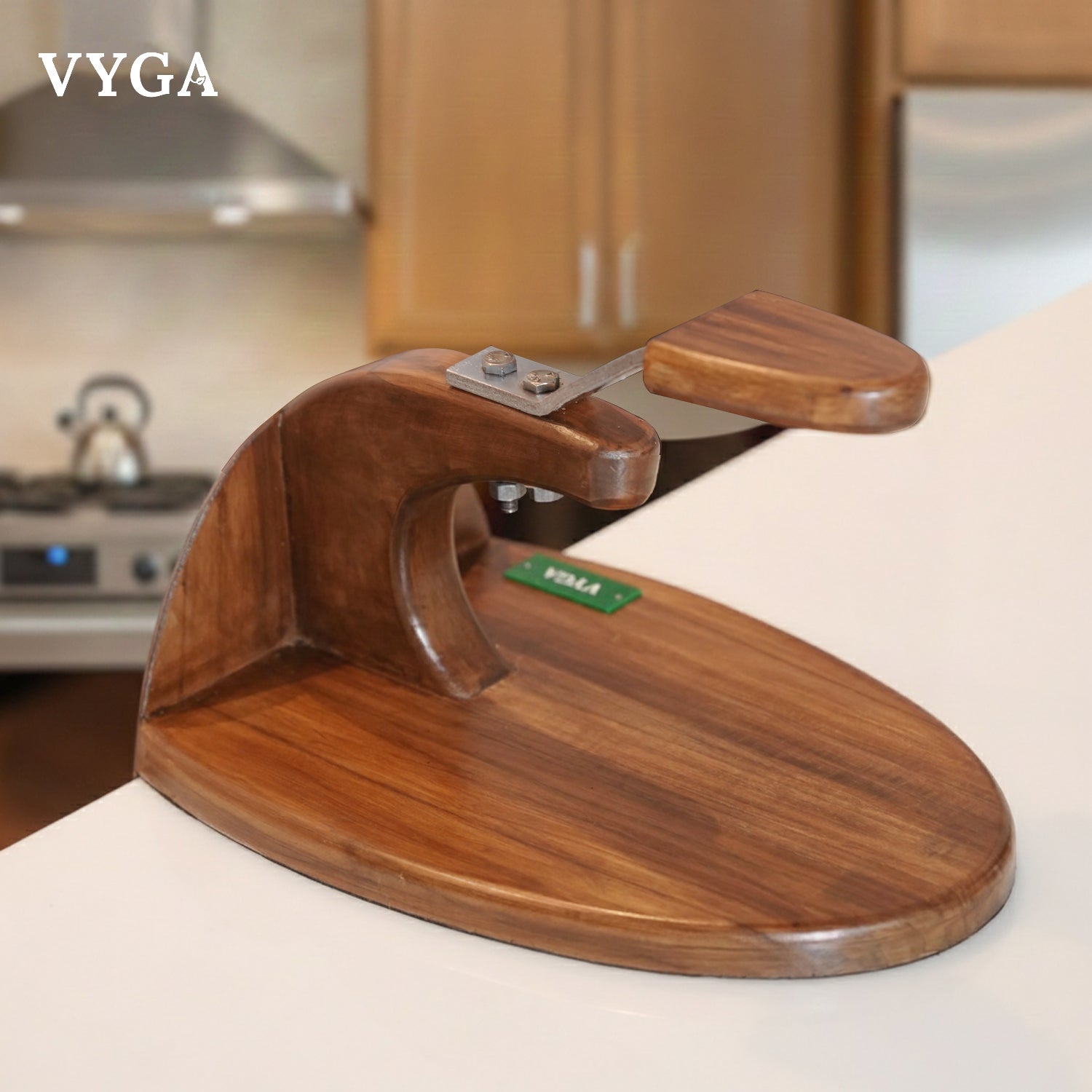 Vyga Curve Teak Wood Coconut Scraper