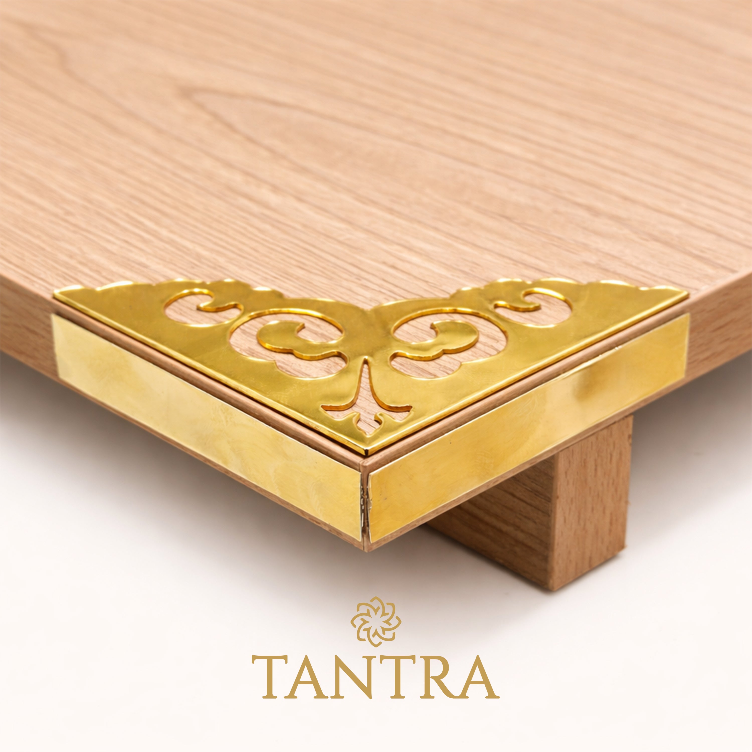 Wooden Pooja Chowki (50x35)