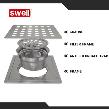 Swell Auto Close Bowl, Satin Chrome